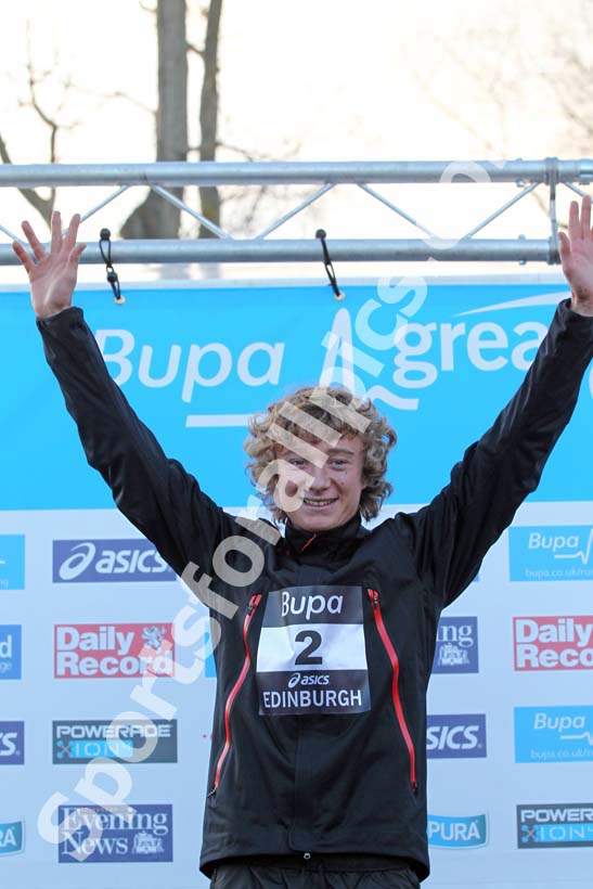 Jonny Hay finished 2nd in the Mens 3k, BUPA Great Edinburgh Cross Country.